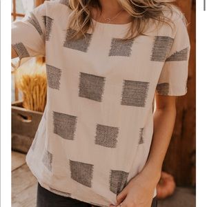 Roolee Wallace detail top in natural—NWT!